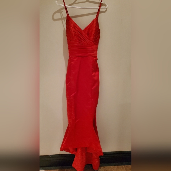 Red Formal Cocktail Dress - Picture 2 of 3